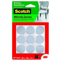 Feltro Sintético Branco Redondo Grande Móvies Leves Scotch Feltro Sintético Branco Redondo Grande Móvies Leves Scotch