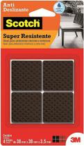 Feltro Super Resiste Anti Derapante Quadrado 38mmx3,5mm 12Un Feltro Super Resiste Anti Derapante Quadrado 38mmx3,5mm 12Un