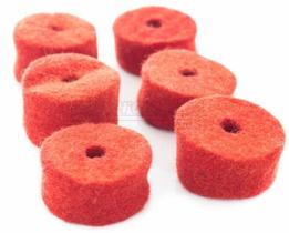 Feltros Gorilla Vermelho FEPV Kit com 6 Feltros em Lã de Carneiro para Estante de Prato