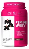 Femini Whey Protein Mulher Max Titanium 900g Baunilha Femini Whey Protein Mulher Max Titanium 900g Baunilha