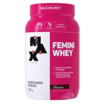 Femini Whey Protein ( Mulher ) - Max Titanium - 900g Sabor Chocolate