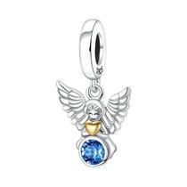 Feminino 925 Prata Cruz Coroa Virgem Maria Encantos Contas Caber Pulseiras Pandora Diy Jóias