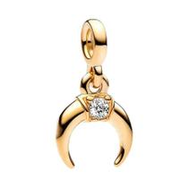 Feminino 925 Prata Esterlina Banhado a Ouro Rosegold Trevo Da Sorte Mini Charme Para Mim Pulseira
