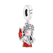 Feminino 925 Prata Melhor Amigo Mochila Encantos Pingentes Contas Caber Pulseira Pandora Jóias Diy