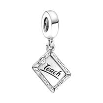 Feminino 925 Prata Melhor Amigo Mochila Encantos Pingentes Contas Caber Pulseira Pandora Jóias Diy