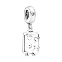 Feminino 925 Prata Melhor Amigo Mochila Encantos Pingentes Contas Caber Pulseira Pandora Jóias Diy