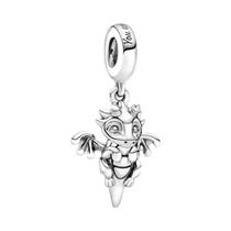 Feminino 925 Prata Mickey Mouse Plutão Árvore Pingentes Encantos Caber Pulseira Pandora Jóias Diy