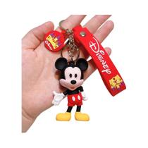 Feminino Bonito Disney Mickey Mouse Chaveiro Anime Minnie Figura Boneca Casal Saco Pingente Jóias