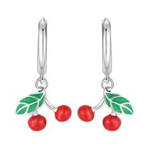 Feminino Elegante 925 Prata Esterlina Fruta Dim Sum Brincos Moda Festa Jóias Acessórios