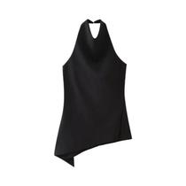 Feminino Halter Sem Costas Regata Calças Largas 2 Peças Roupa De Verão Conjuntos De Calças Elegantes