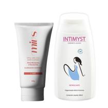 Feminino Limpeza Intima Refrescante e Creme Hidrata Clareia Niacinamida