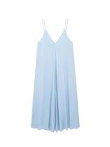 Feminino Sexy Com Decote Em V Sem Costas Halter Vestido Longo Casual Solto Drapeado Elegante Festa