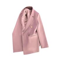 Feminino Verde Doce Rua Terno Jaqueta Primavera Outono Estilo Coreano Blazer Casual