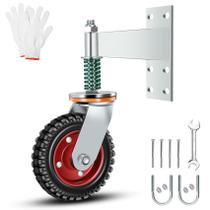Fence Gate Wheel WOUDY Portão de tubo de metal com capacidade de 6 polegadas e 227 kg