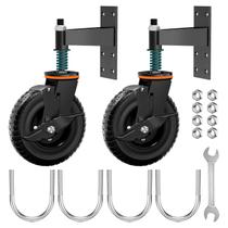 Fence Gate Wheels Uouteo de 8 polegadas com freio, capacidade de 600 libras, pacote com 2