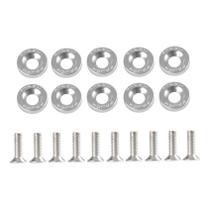 Fender 10pcs/Set M6 Arruelas De Paralamas Estilo JDM Alumínio E Parafuso Para Honda Civic Inte