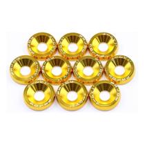 Fender 10pcs/Set M6 Arruelas De Paralamas Estilo JDM Alumínio E Parafuso Para Honda Civic Inte