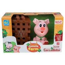 Fendinha De Brinquedo Animal Porquinho Soft Com Cercadinho