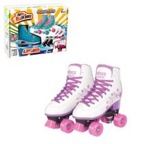 Fênix - Patins Roller Skate - Ajustável Branco 39-42