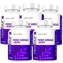 Feno Grego + Boro 60 Cápsulas Kit 05 Unidades