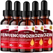 Feno-Grego + Boro + Arginina + Tirosina + NIacina + Zinco - Gotas 5 Frascos - Cellliv