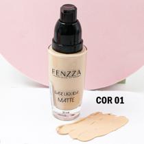 Fenzza - Base Liquida Matte 30ml - Com Otima Fixação E Não Craquela