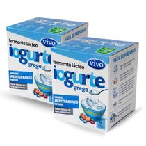 Fermento Lácteo Iogurte Grego VIVO Kit com 2 Caixas