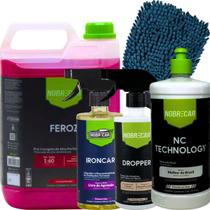 Feroz 5l Pré Lavagem Ironcar Descontaminante Ferroso Dropper 500ml Nc Technology 500ml Massa de Polir