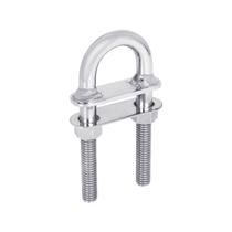 Ferragem de Popa U-Bolt 1/2 Pol Placa Soldada em Aço Inox