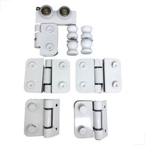Ferragens Dobradiça Para Box Sanfonado Articulado Branco