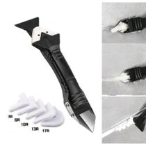 Ferramenta 3 em 1 Removedor de Silicone Rejunte Espátula Calafetagem Ferramenta 3 em 1 Removedor de Silicone Rejunte Espátula Calafetagem