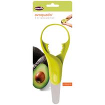 Ferramenta 4 em 1 Chef'n Avoquado para dividir, descascar, fatiar e colher Ferramenta 4 em 1 Chef'n Avoquado para dividir, descascar, fatiar e colher