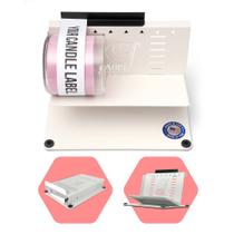 Ferramenta aplicadora de etiquetas para velas Label Ledge ajustável de 0,5" a 5" Ferramenta aplicadora de etiquetas para velas Label Ledge ajustável de 0,5" a 5"