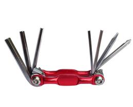 Ferramenta Canivete Multiuso - 7 Funções (Alumínio) Vermelha