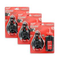 Ferramenta Chalk Reel Milwaukee 48-22-3986 Bold Line (pacote com 3)