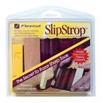 Ferramenta de afiação Flexcut Slipstrop com polimento dourado de 30 ml