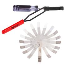 Ferramenta de ajuste de válvulas Relioky com porca travante de 10 mm e calibrador de lâminas Ferramenta de ajuste de válvulas Relioky com porca travante de 10 mm e calibrador de lâminas