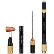 Ferramenta de aprimoramento de desenho 4 em 1 Cigar Punch CIGARLOONG amarela preta