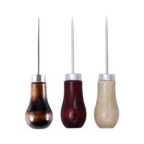 Ferramenta De Costura Com Punho De Madeira E Punção De Couro Para DIY, Reparação De Calçados E