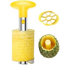 Ferramenta de cozinha fácil SameTech, aço inoxidável, descascador de abacaxi, cortador e cortador