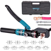 Ferramenta de Crimpagem Hidráulica AMZCNC 10 Toneladas 12AWG-4/0AWG