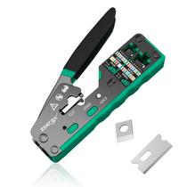 Ferramenta de crimpagem ZOERAX RJ45 para RJ11/RJ12, RJ45 Pass Through Ferramenta de crimpagem ZOERAX RJ45 para RJ11/RJ12, RJ45 Pass Through
