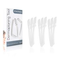 Ferramenta de dermaplanagem jasclair Fácil de usar Dermaplane Razor x9