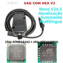 Ferramenta De Diagnóstico Automotivo Multilíngue VAG COM HEX V2 V24.5 Scanner VAGCOM Ferramenta De Diagnóstico Automotivo Multilíngue VAG COM HEX V2 V24.5 Scanner VAGCOM