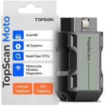 Ferramenta de digitalização de motocicletas TOPDON TopScan Moto Wireless OBD2 Ferramenta de digitalização de motocicletas TOPDON TopScan Moto Wireless OBD2