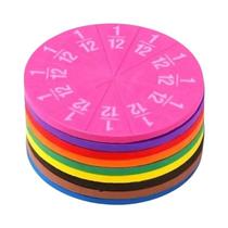 Ferramenta De Ensino De Matemática EVA Frações Materiais Educacionais 9-27 Peças Modelo De