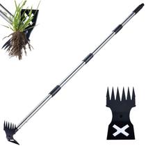 Ferramenta de extração de ervas daninhas NICOFPHY, capina manual de 60 cm com cabo longo