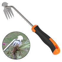 Ferramenta de extração de ervas daninhas para jardinagem SIXCAR, cabo de borracha de 34 cm