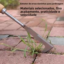 Ferramenta De Jardim Multiuso Em Aço Inoxidável Em Forma De L Para Capina De Jardins, Terraços E