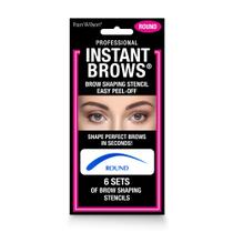 Ferramenta de maquiagem Fran Wilson Instant Brows, estênceis adesivos redondos Ferramenta de maquiagem Fran Wilson Instant Brows, estênceis adesivos redondos